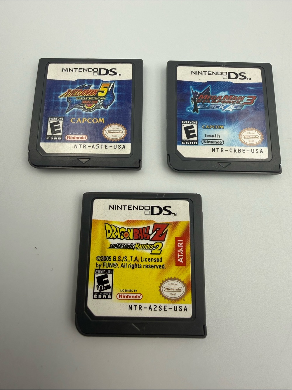 Mega Man DS Bundle Black Ace + Battle Network 5 + DBZ Supersonic Warriors 2